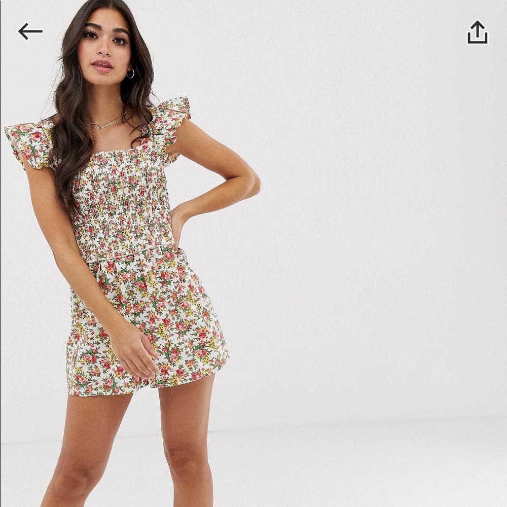 Asos Frill Sleeve Romper